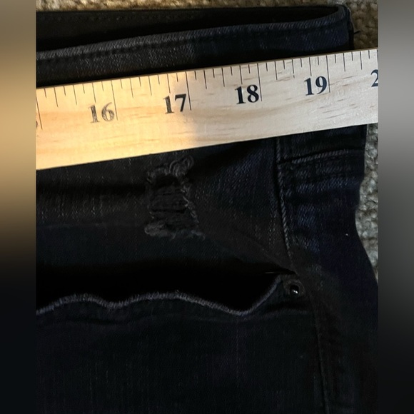 Torrid Sky High Skinny Black Distressed Stretch Premium Jeans size 22R - Picture 9 of 13